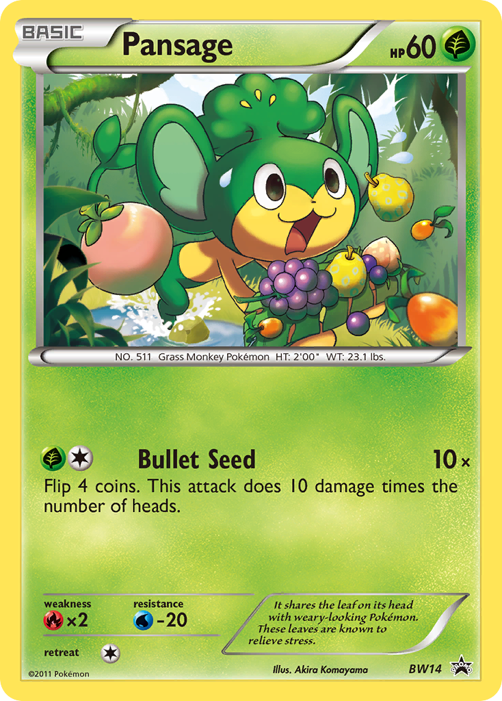 Pansage (BW14) [Black & White: Black Star Promos] | Game Master's Emporium (The New GME)