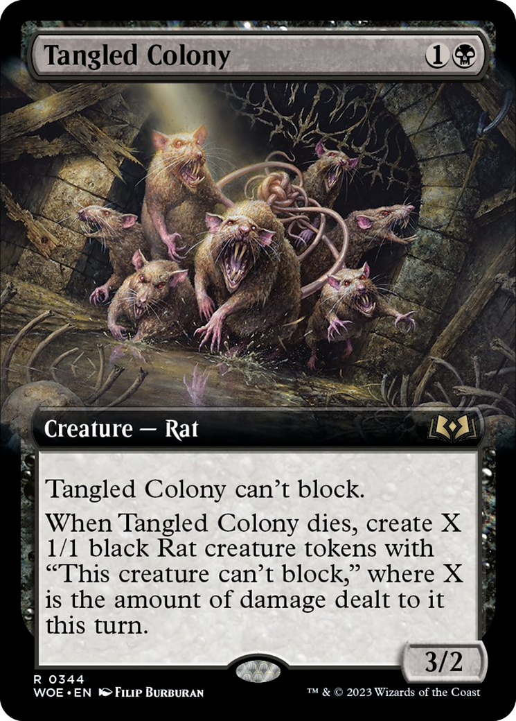 Tangled Colony (Extended Art) [Wilds of Eldraine] | Game Master's Emporium (The New GME)