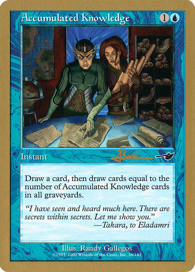 Accumulated Knowledge (Antoine Ruel) [World Championship Decks 2001] | Game Master's Emporium (The New GME)