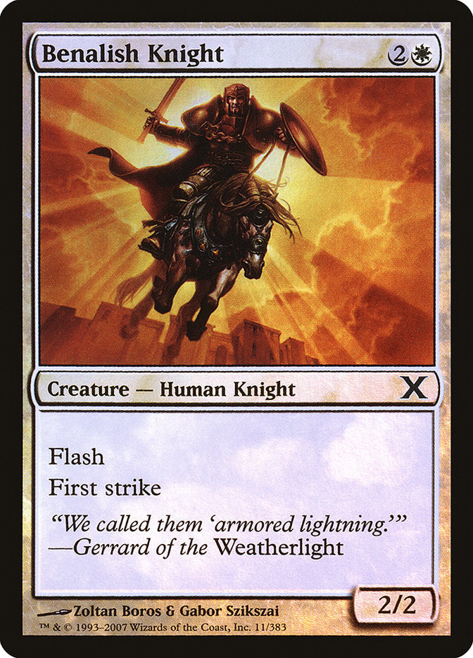 Benalish Knight (Premium Foil) [Tenth Edition] | Game Master's Emporium (The New GME)