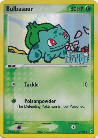 Bulbasaur (45/100) (Stamped) [EX: Crystal Guardians] | Game Master's Emporium (The New GME)