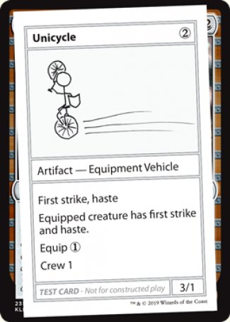 Unicycle (2021 Edition) [Mystery Booster Playtest Cards] | Game Master's Emporium (The New GME)