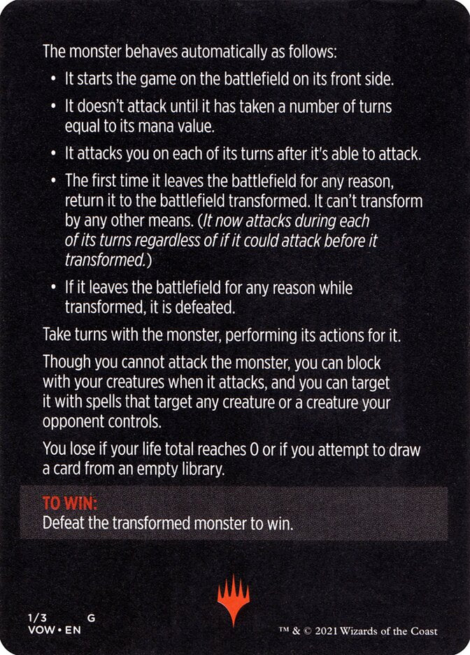 Monster of The Week (Magic Minigame) [Innistrad: Crimson Vow Minigame] | Game Master's Emporium (The New GME)