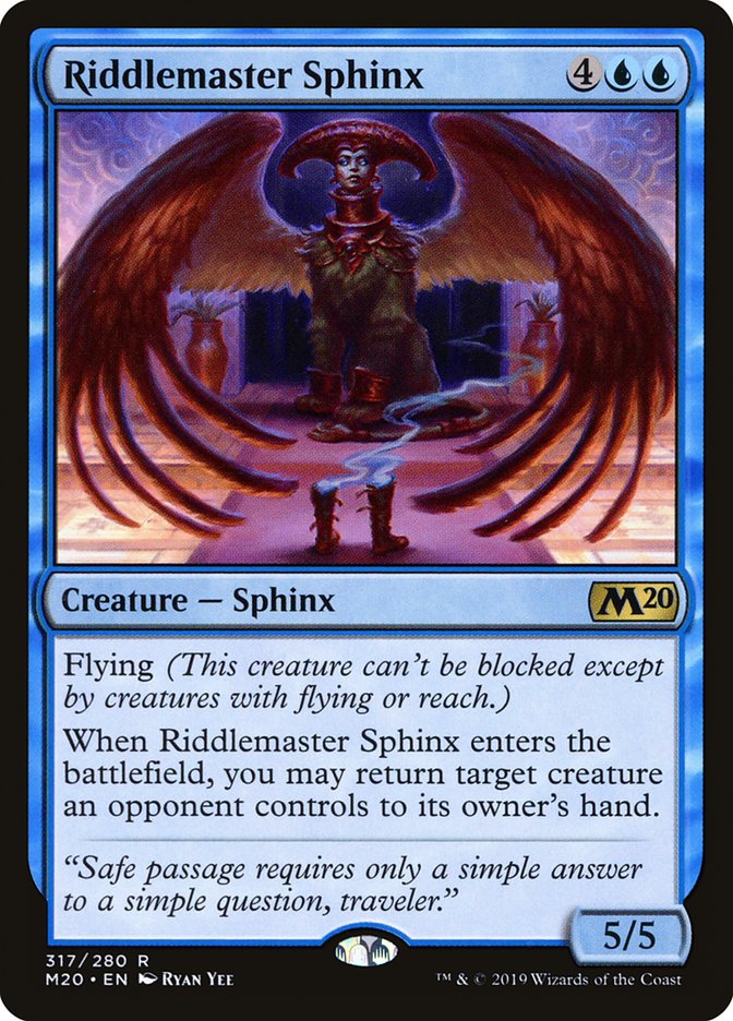 Riddlemaster Sphinx [Core Set 2020] | Game Master's Emporium (The New GME)