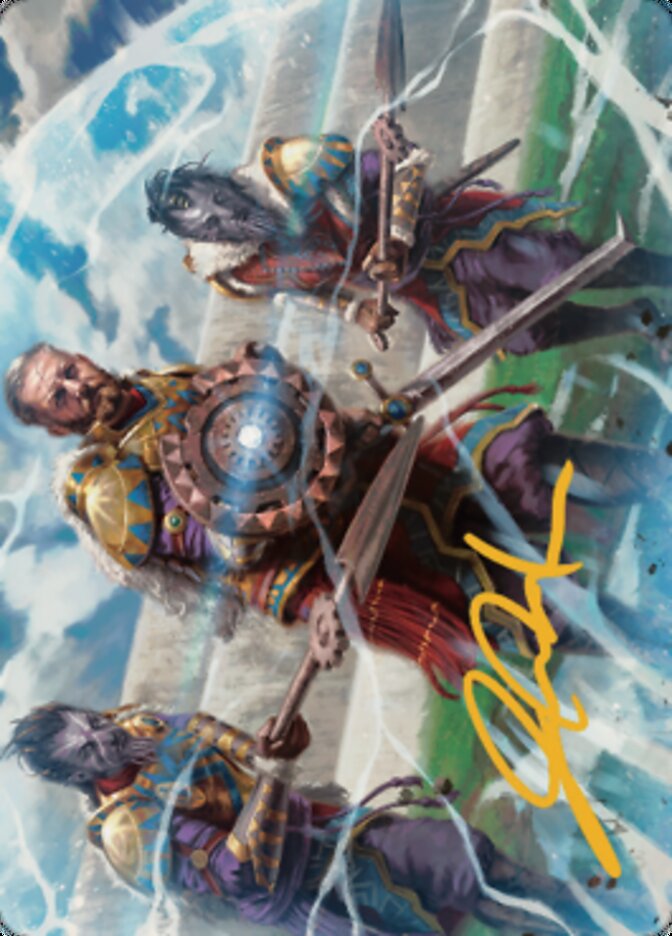 Argivian Phalanx Art Card (Gold-Stamped Signature) [Dominaria United Art Series] | Game Master's Emporium (The New GME)