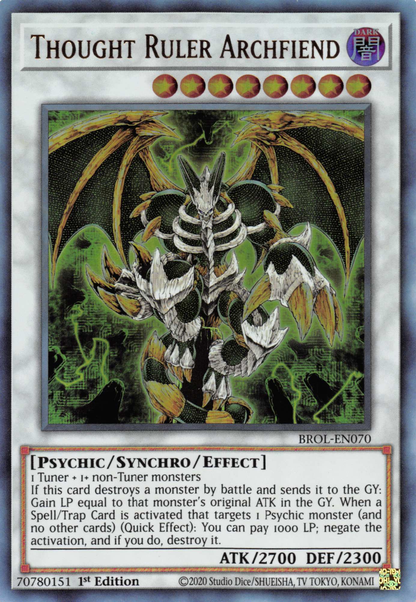 Thought Ruler Archfiend [BROL-EN070] Ultra Rare | Game Master's Emporium (The New GME)