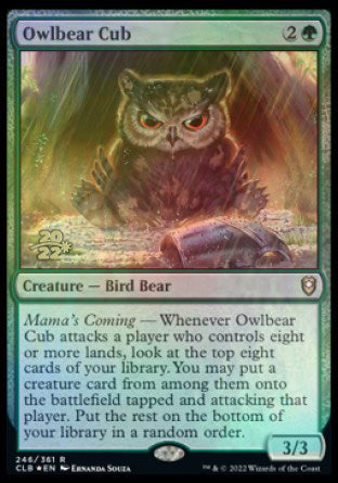 Owlbear Cub [Commander Legends: Battle for Baldur's Gate Prerelease Promos] | Game Master's Emporium (The New GME)