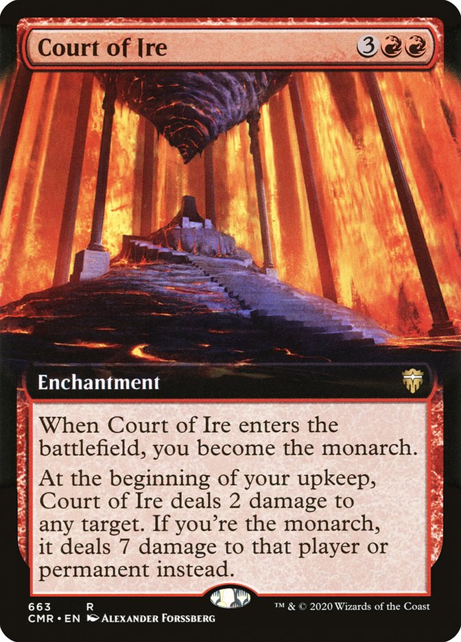 Court of Ire (Extended Art) [Commander Legends] | Game Master's Emporium (The New GME)