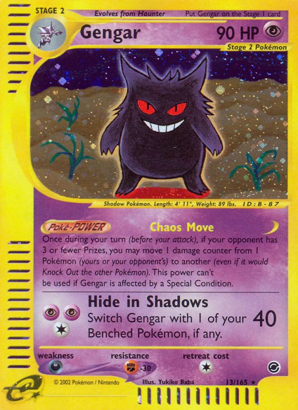 Gengar (13/165) [Expedition: Base Set] | Game Master's Emporium (The New GME)