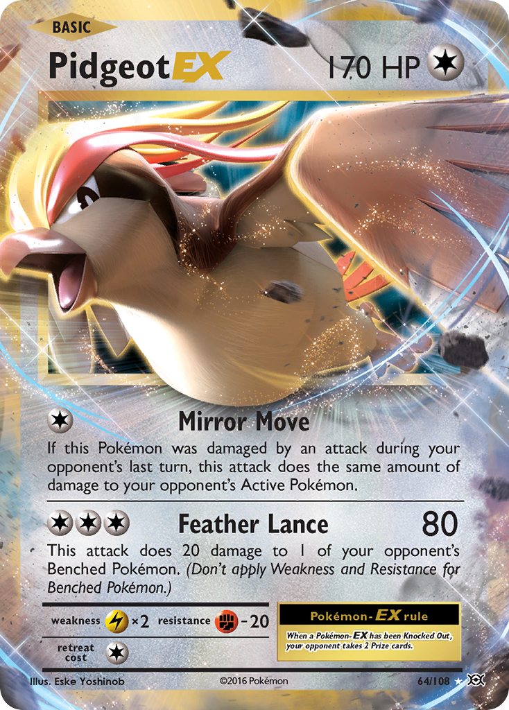 Pidgeot EX (64/108) [XY: Evolutions] | Game Master's Emporium (The New GME)