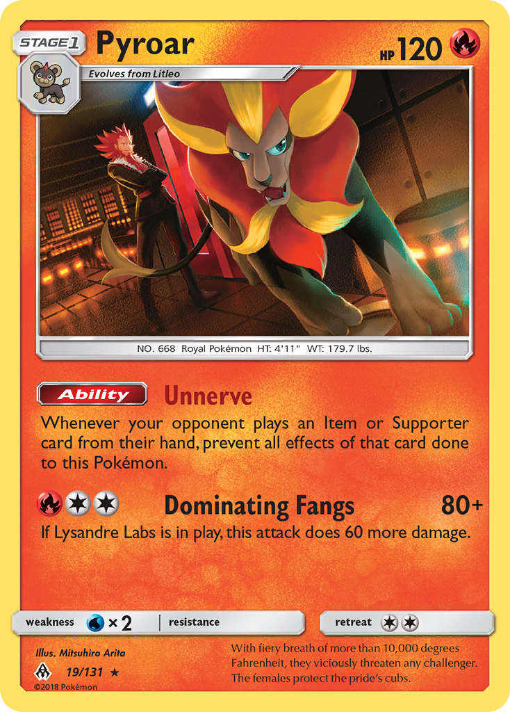 Pyroar (19/131) [Sun & Moon: Forbidden Light] | Game Master's Emporium (The New GME)