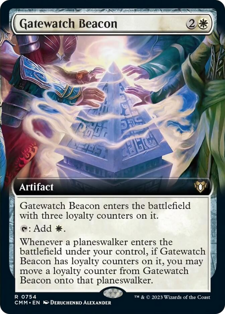 Gatewatch Beacon (Extended Art) [Commander Masters] | Game Master's Emporium (The New GME)