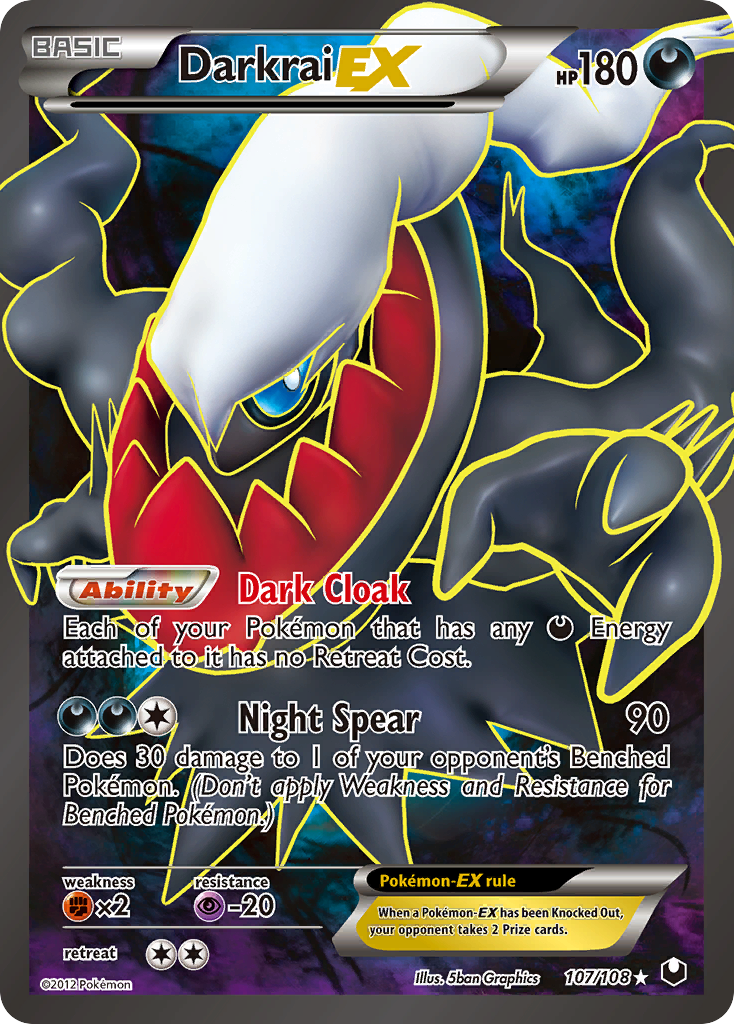 Darkrai EX (107/108) [Black & White: Dark Explorers] | Game Master's Emporium (The New GME)