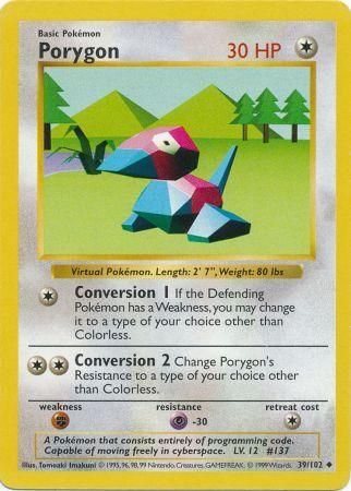 Porygon (39/102) [Base Set Shadowless Unlimited] | Game Master's Emporium (The New GME)