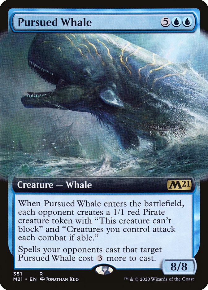 Pursued Whale (Extended Art) [Core Set 2021] | Game Master's Emporium (The New GME)