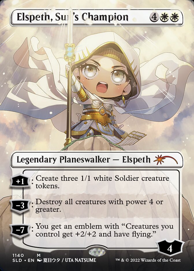 Elspeth, Sun's Champion (Borderless) (1140) [Secret Lair Drop Series] | Game Master's Emporium (The New GME)