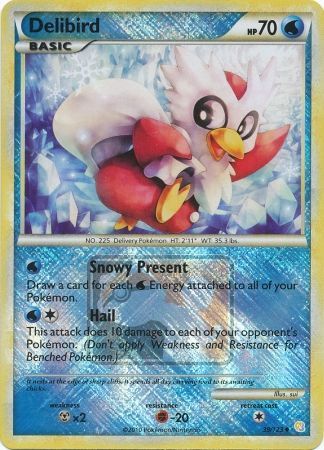 Delibird (39/123) (League Promo) [HeartGold & SoulSilver: Base Set] | Game Master's Emporium (The New GME)