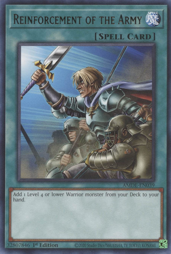 Reinforcement of the Army [AMDE-EN039] Rare | Game Master's Emporium (The New GME)