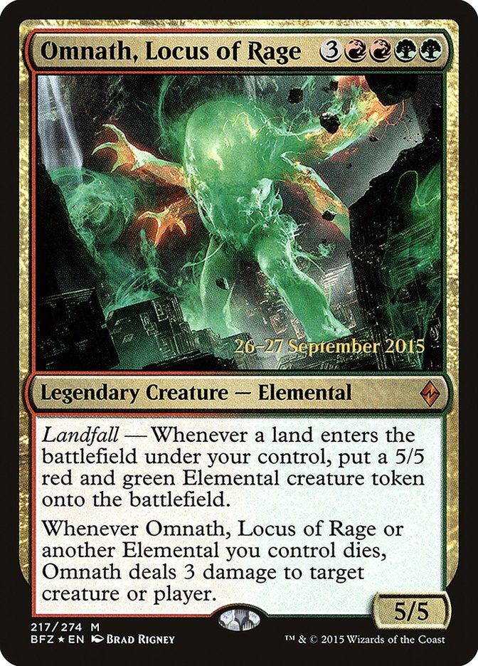 Omnath, Locus of Rage [Battle for Zendikar Prerelease Promos] | Game Master's Emporium (The New GME)