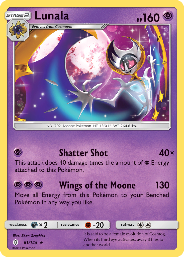 Lunala (61/145) [Sun & Moon: Guardians Rising] | Game Master's Emporium (The New GME)