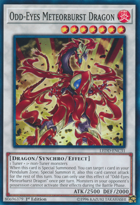 Odd-Eyes Meteorburst Dragon [LEDD-ENC31] Common | Game Master's Emporium (The New GME)