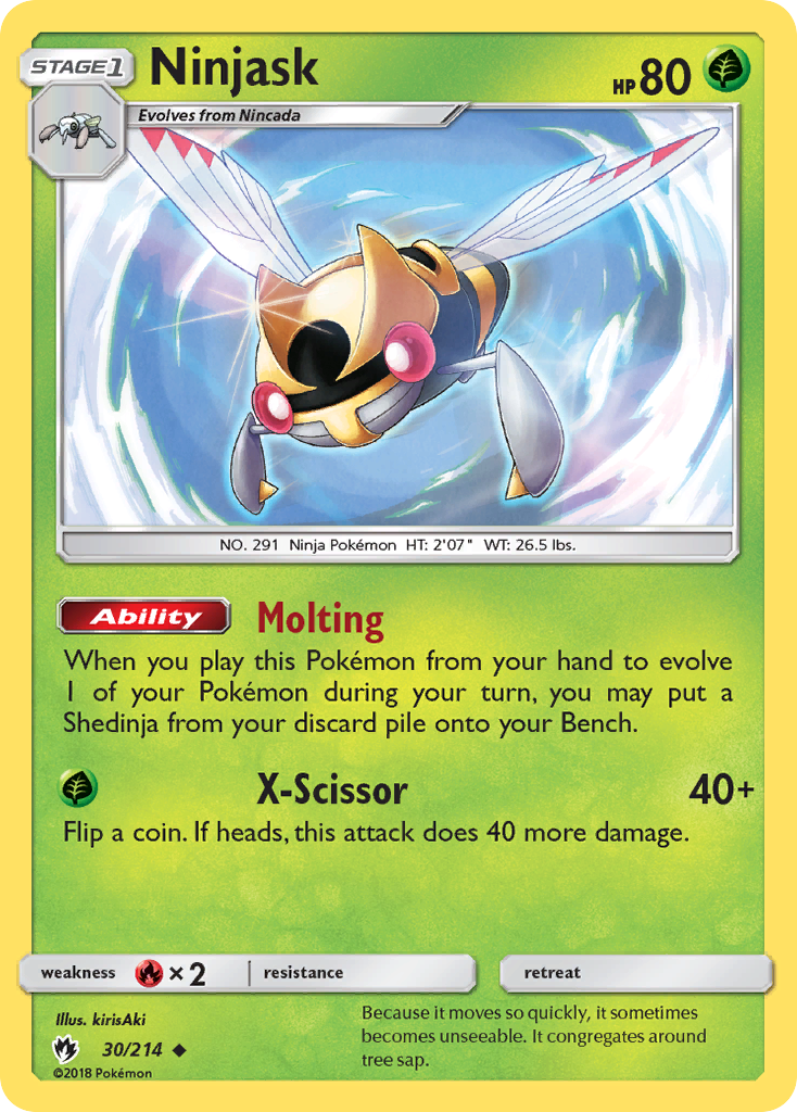 Ninjask (30/214) [Sun & Moon: Lost Thunder] | Game Master's Emporium (The New GME)