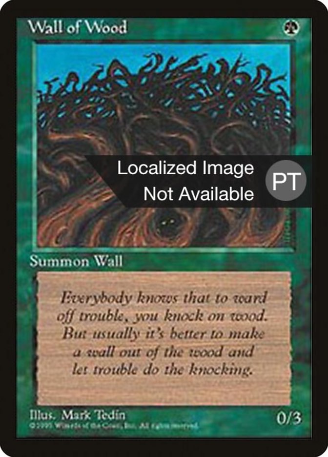 Wall of Wood [Fourth Edition (Foreign Black Border)] | Game Master's Emporium (The New GME)