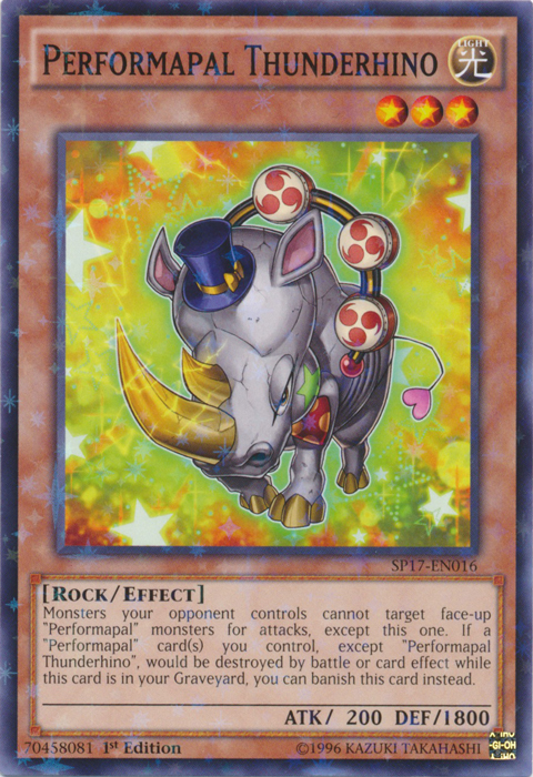 Performapal Thunderhino [SP17-EN016] Starfoil Rare | Game Master's Emporium (The New GME)