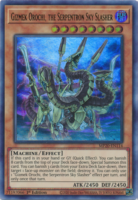 Gizmek Orochi, the Serpentron Sky Slasher [MP20-EN114] Ultra Rare | Game Master's Emporium (The New GME)