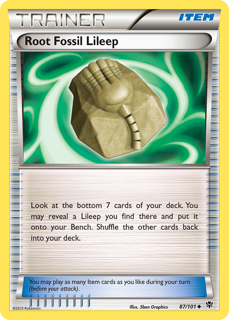 Root Fossil Lileep (87/101) [Black & White: Plasma Blast] | Game Master's Emporium (The New GME)