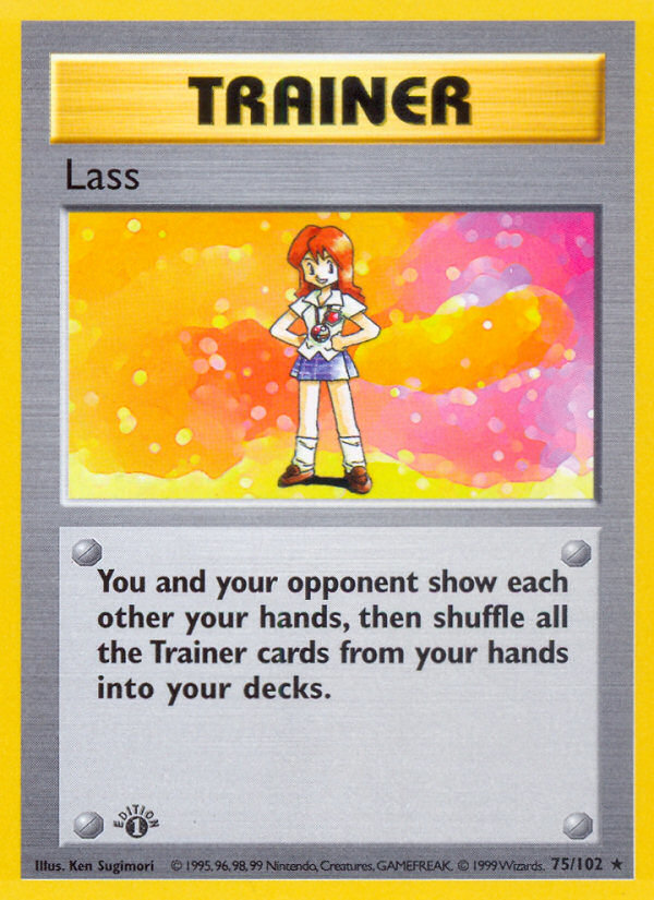 Lass (75/102) (Shadowless) [Base Set 1st Edition] | Game Master's Emporium (The New GME)