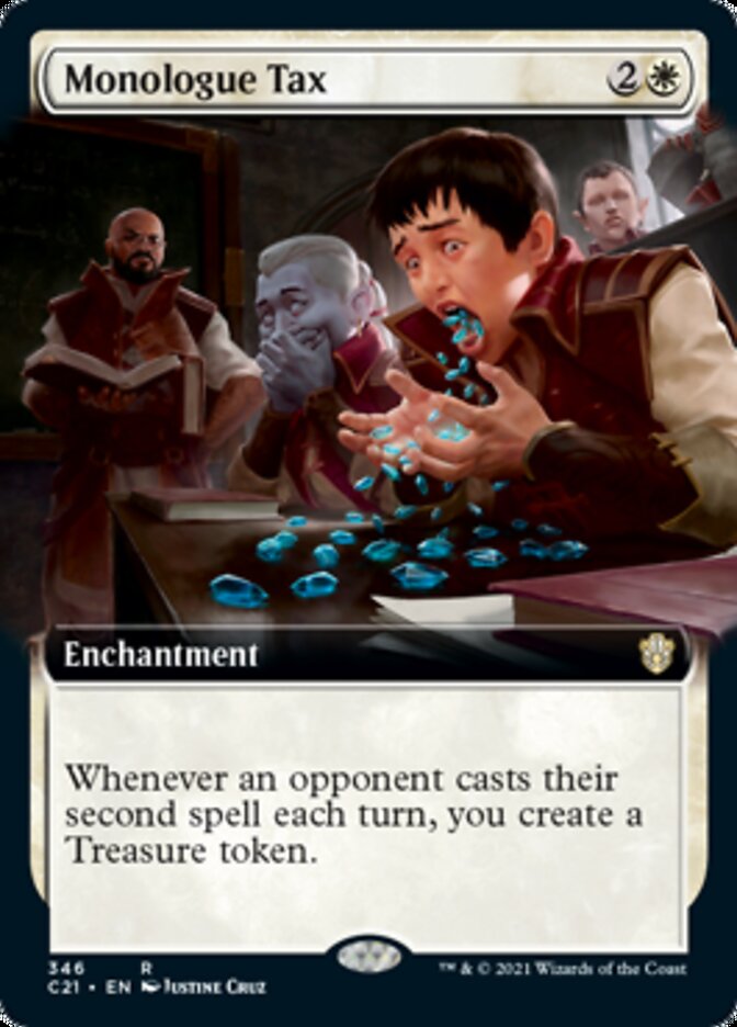 Monologue Tax (Extended Art) [Commander 2021] | Game Master's Emporium (The New GME)