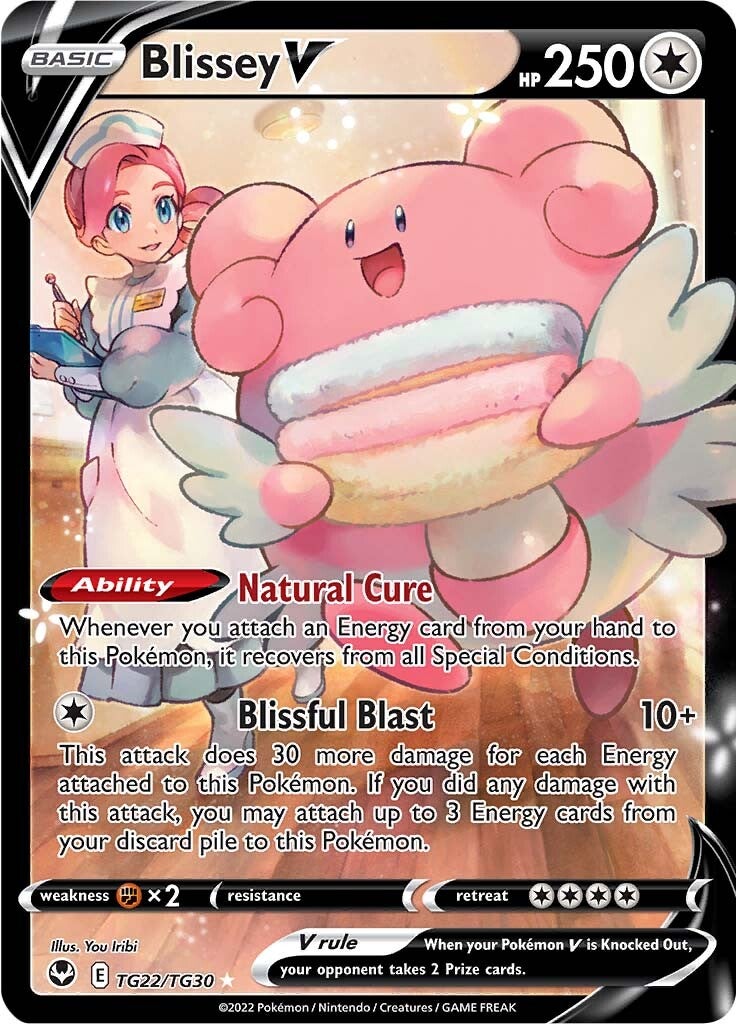 Blissey V (TG22/TG30) [Sword & Shield: Silver Tempest] | Game Master's Emporium (The New GME)