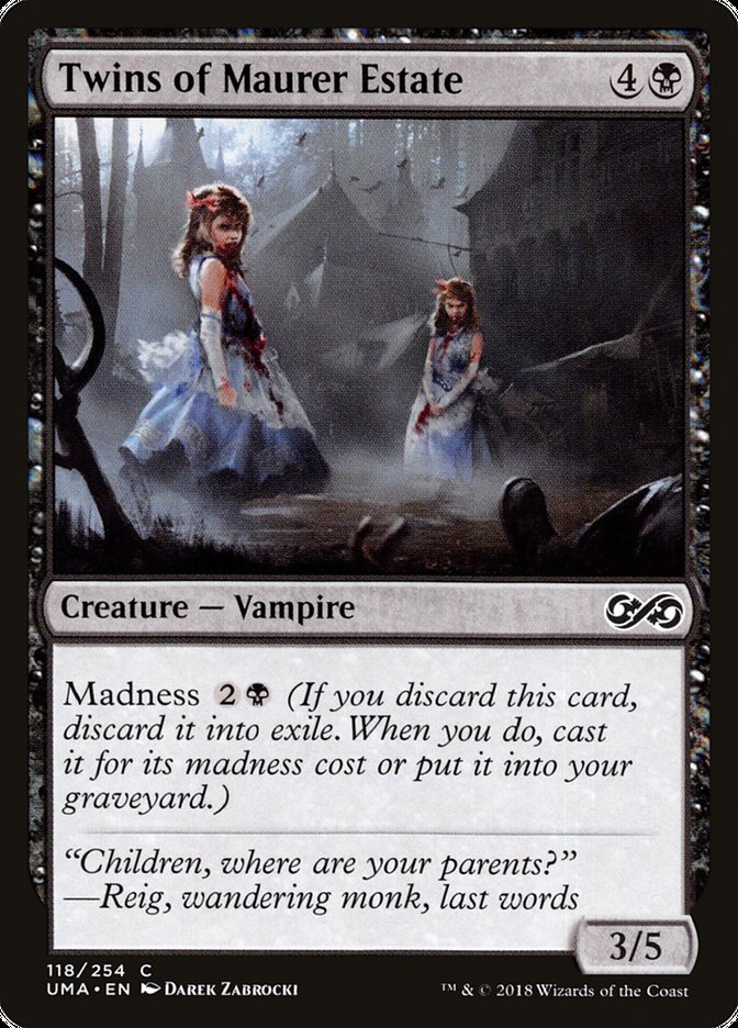 Twins of Maurer Estate [Ultimate Masters] | Game Master's Emporium (The New GME)