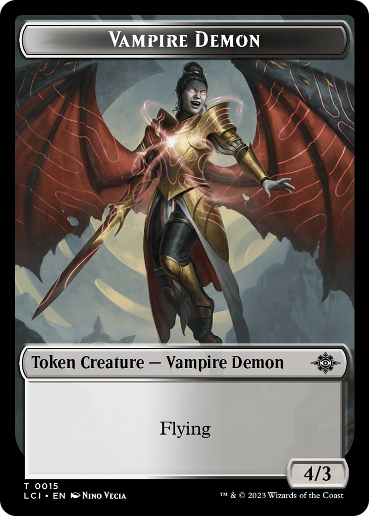 Map // Vampire Demon Double-Sided Token [The Lost Caverns of Ixalan Tokens] | Game Master's Emporium (The New GME)