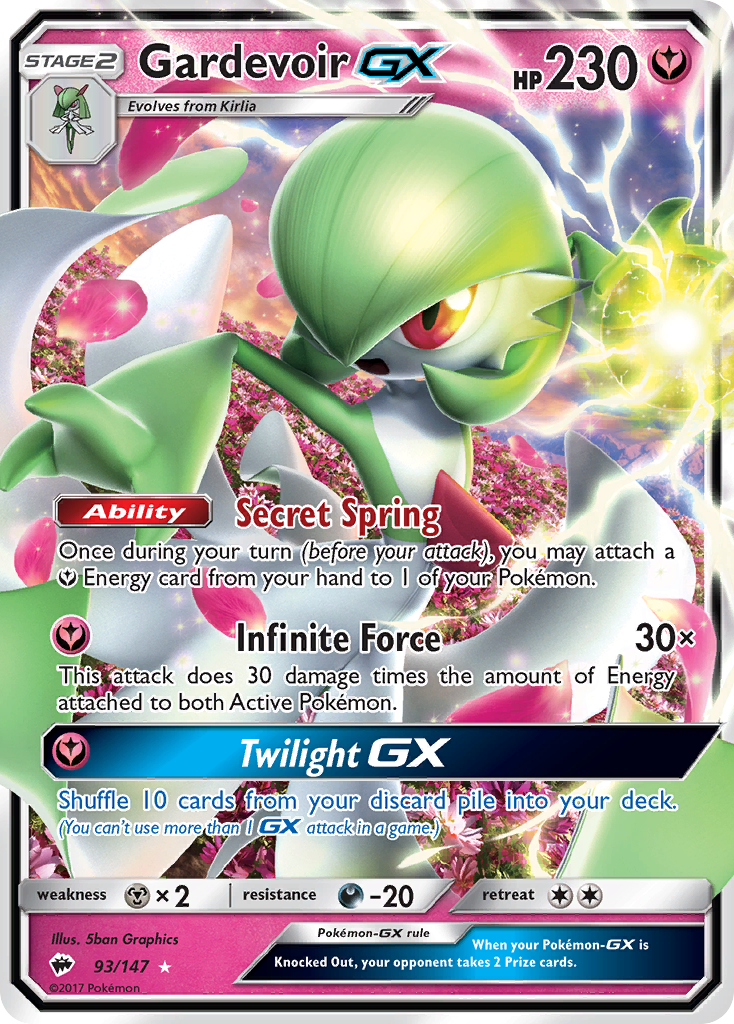 Gardevoir GX (93/147) [Sun & Moon: Burning Shadows] | Game Master's Emporium (The New GME)