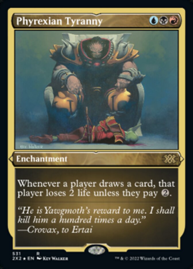 Phyrexian Tyranny (Foil Etched) [Double Masters 2022] | Game Master's Emporium (The New GME)