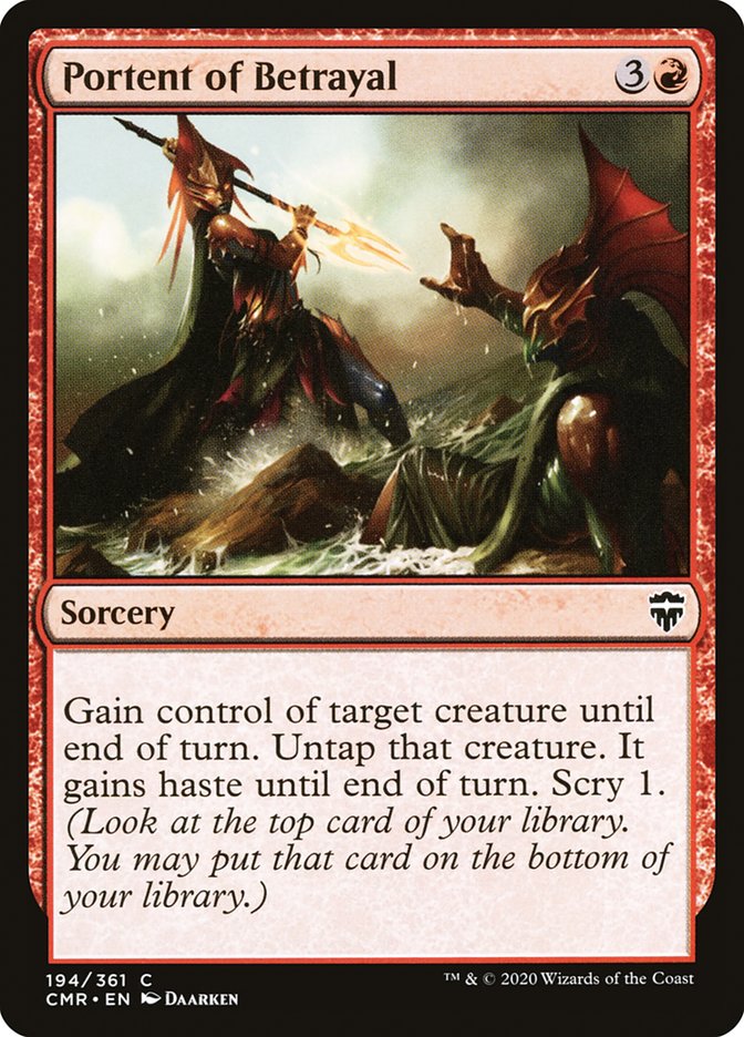 Portent of Betrayal [Commander Legends] | Game Master's Emporium (The New GME)