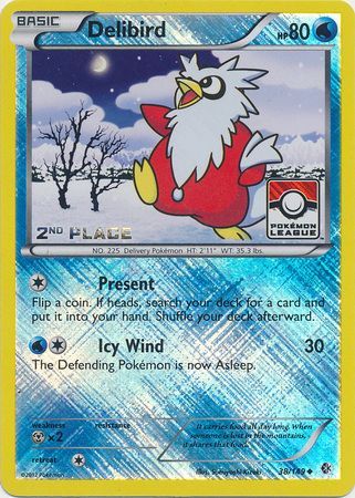 Delibird (38/149) (League Promo 2nd Place) [Black & White: Boundaries Crossed] | Game Master's Emporium (The New GME)