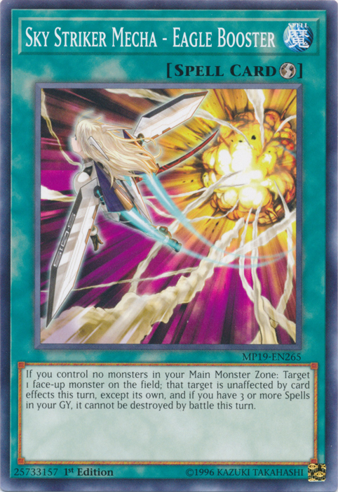 Sky Striker Mecha - Eagle Booster [MP19-EN265] Common | Game Master's Emporium (The New GME)