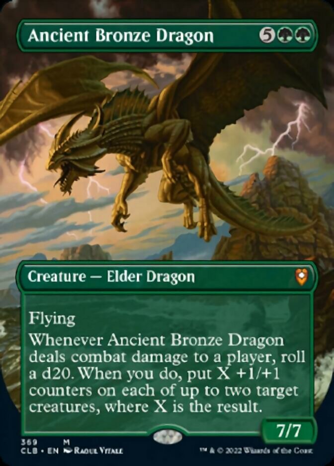 Ancient Bronze Dragon (Borderless Alternate Art) [Commander Legends: Battle for Baldur's Gate] | Game Master's Emporium (The New GME)