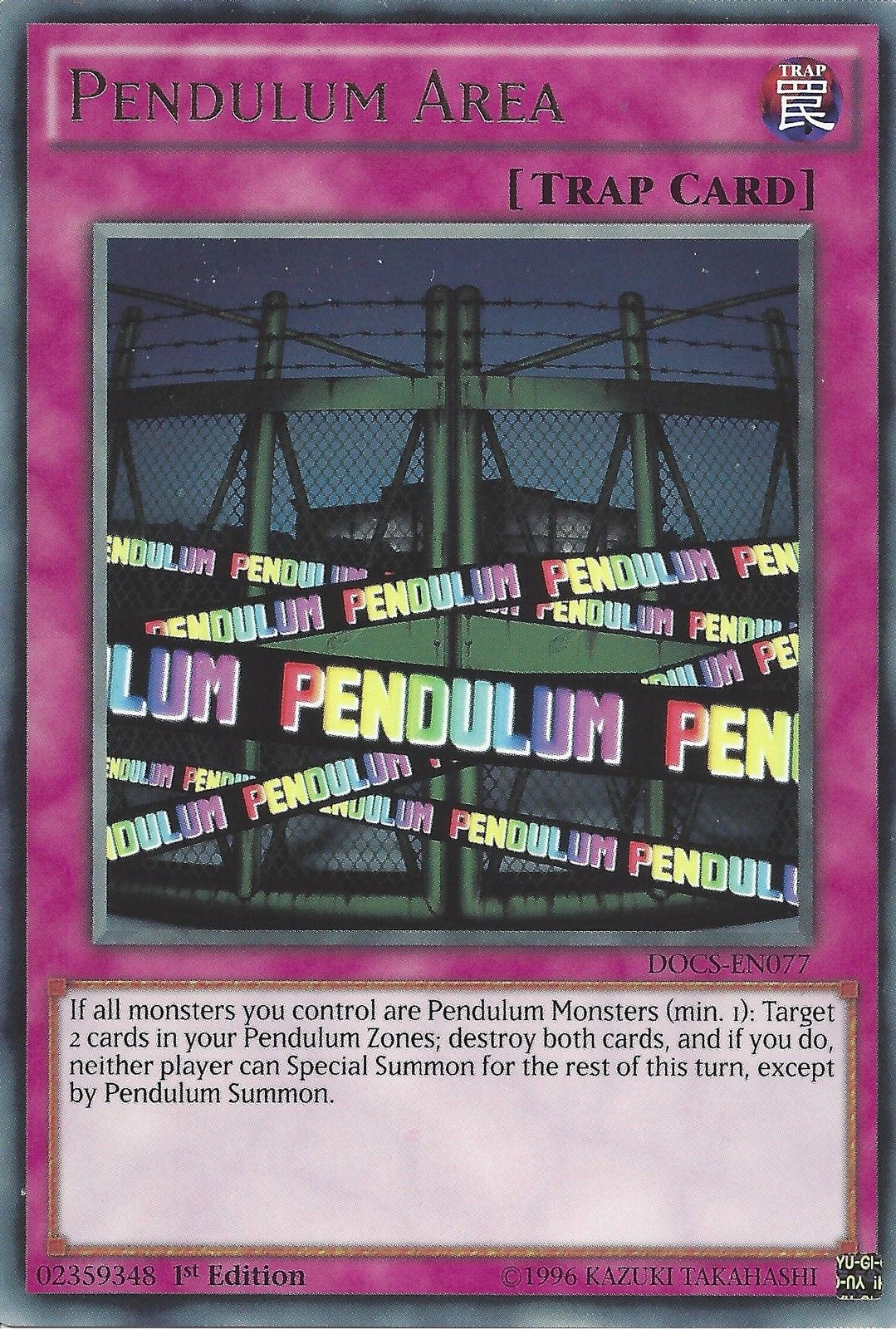 Pendulum Area [DOCS-EN077] Rare | Game Master's Emporium (The New GME)