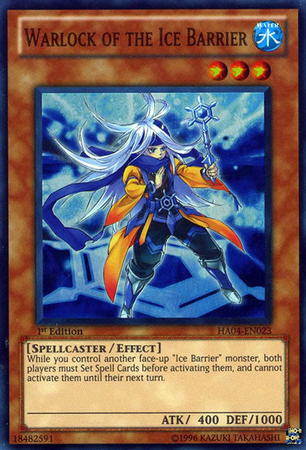 Warlock of the Ice Barrier [HA04-EN023] Super Rare | Game Master's Emporium (The New GME)