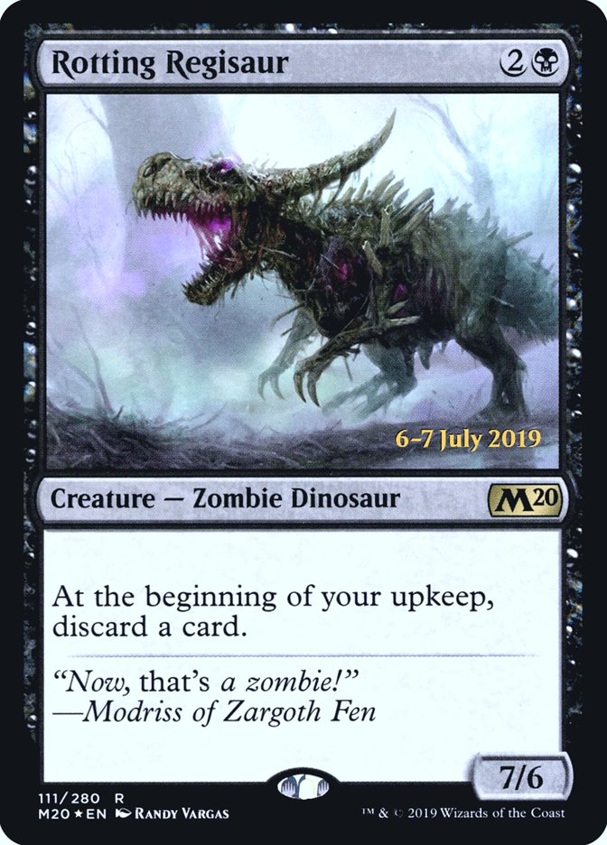 Rotting Regisaur [Core Set 2020 Prerelease Promos] | Game Master's Emporium (The New GME)