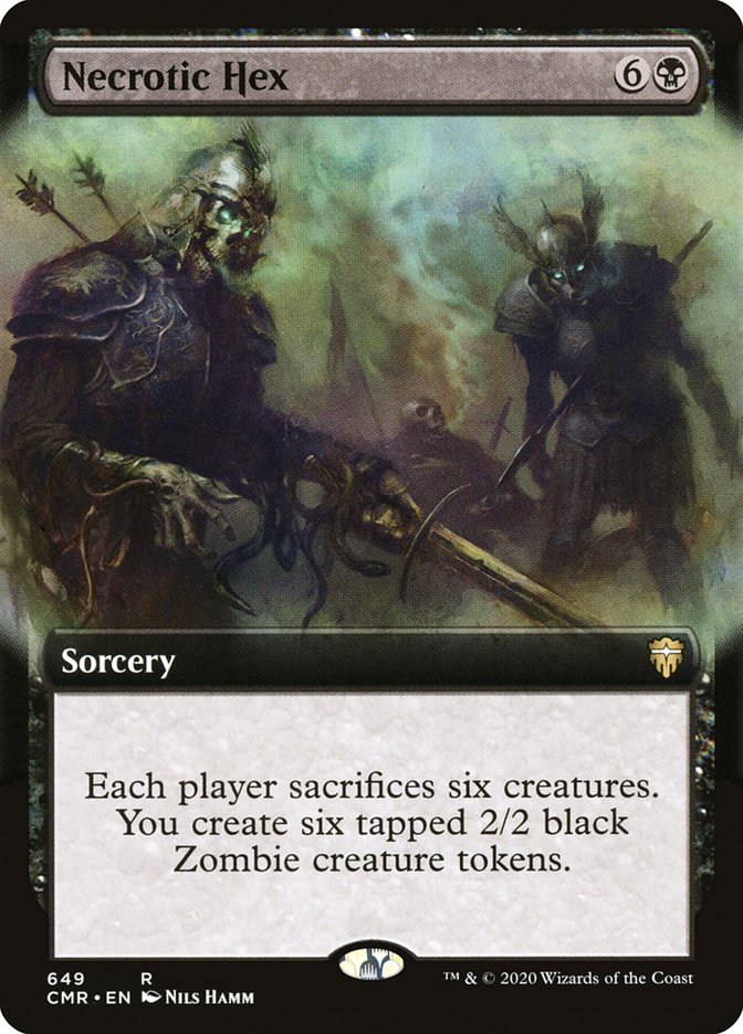 Necrotic Hex (Extended Art) [Commander Legends] | Game Master's Emporium (The New GME)