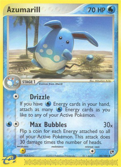 Azumarill (30/100) [EX: Sandstorm] | Game Master's Emporium (The New GME)