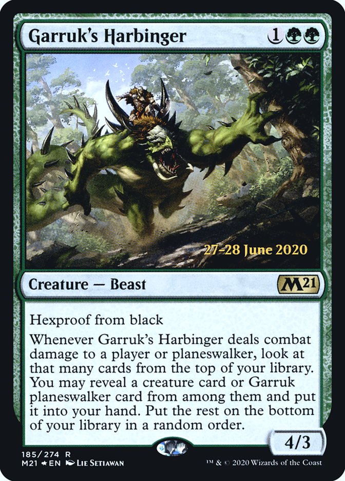 Garruk's Harbinger [Core Set 2021 Prerelease Promos] | Game Master's Emporium (The New GME)