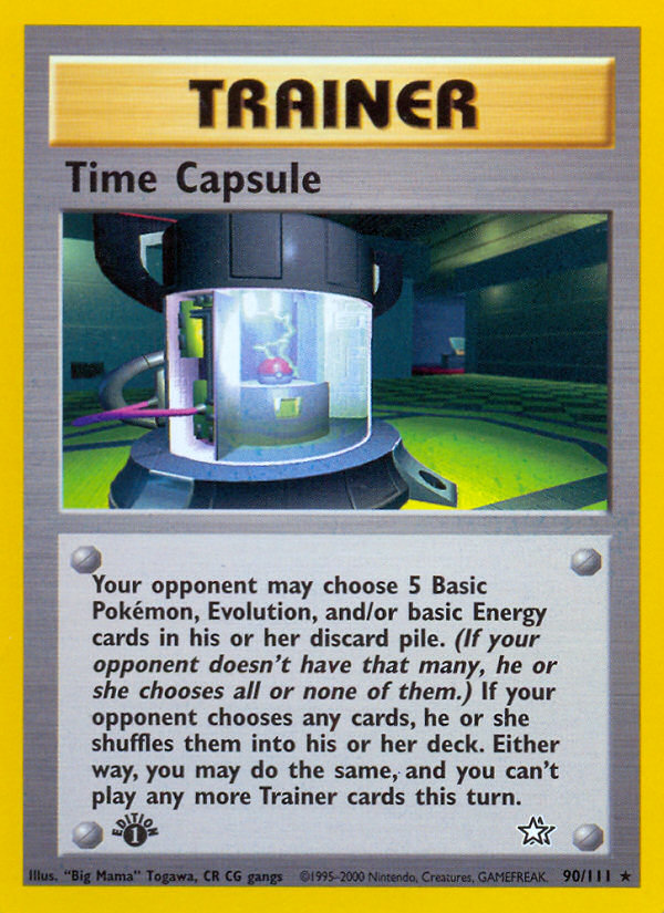 Time Capsule (90/111) [Neo Genesis 1st Edition] | Game Master's Emporium (The New GME)