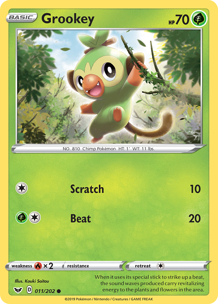 Grookey (011/202) [Sword & Shield: Base Set] | Game Master's Emporium (The New GME)