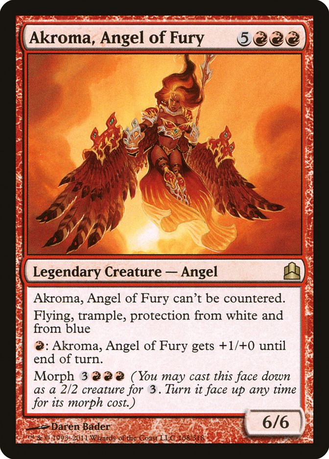 Akroma, Angel of Fury [Commander 2011] | Game Master's Emporium (The New GME)